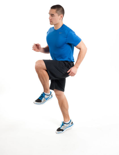 running A skip drill